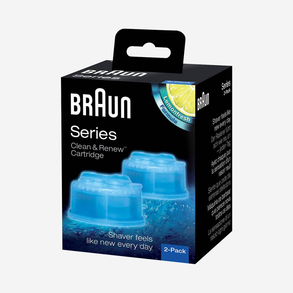 Braun Ccr2 Cleaner Refill Kit Renew Shaver Cleaning Gel, Pack Of 2
